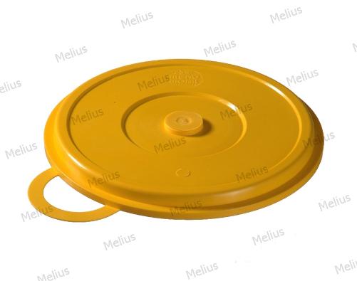 Пластиковая крышка с кольцевой ручкой, для тарелки для основного блюда, цвет желтый